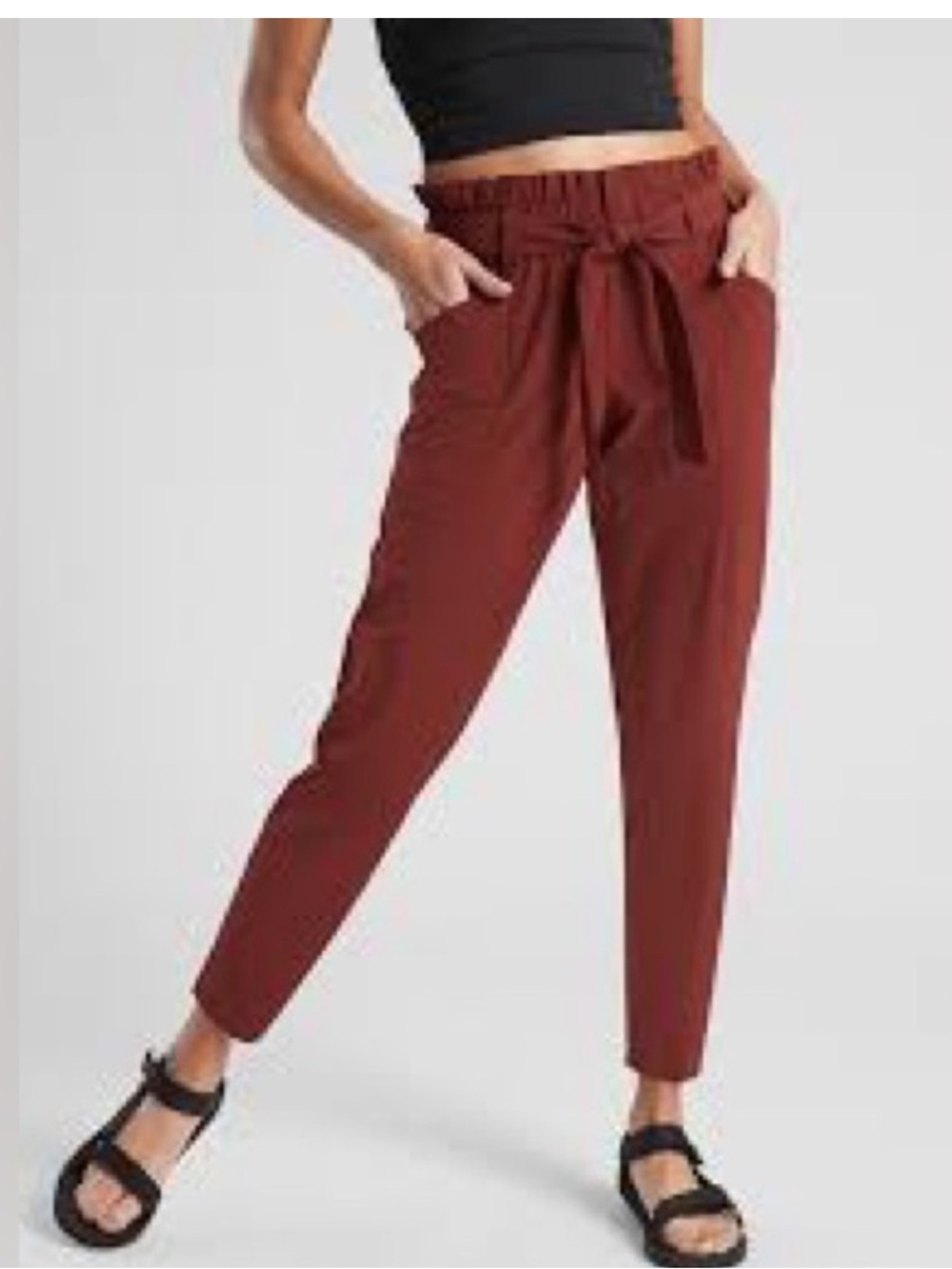 NWT Abercrombie & Fitch Rust Brown Women's Trousers 088